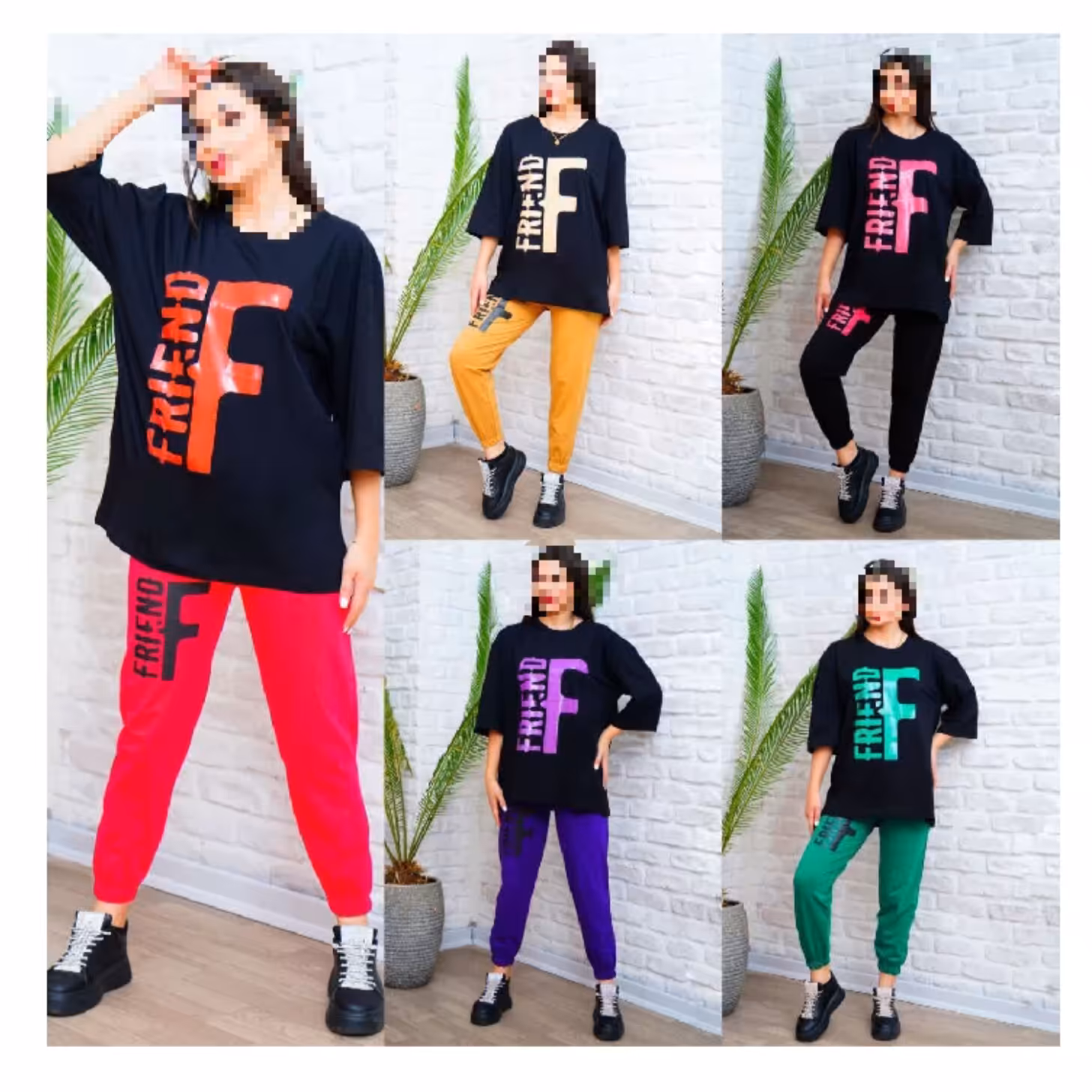 تیشرت لانگ و شلوار سرهم، تیشرت لش و شلوار گت  ، ست تیشرت لانگ فرند  ارسال رایگان