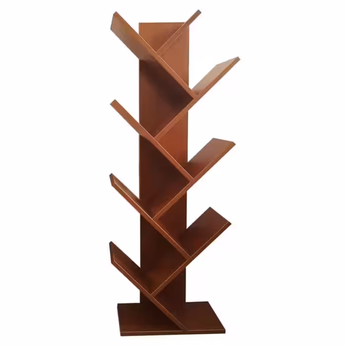 کتابخانه استند طرح درختی چوبی mdf مرغوب در رنگ های مختلف پس کرایه دارد