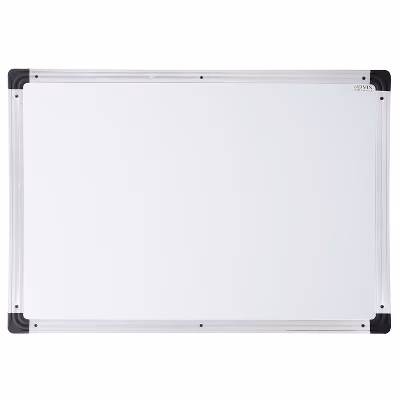 تخته وایت برد مغناطیسی مدل دانشجو سایز 60 در 90 با یک گیره در پشت تخته