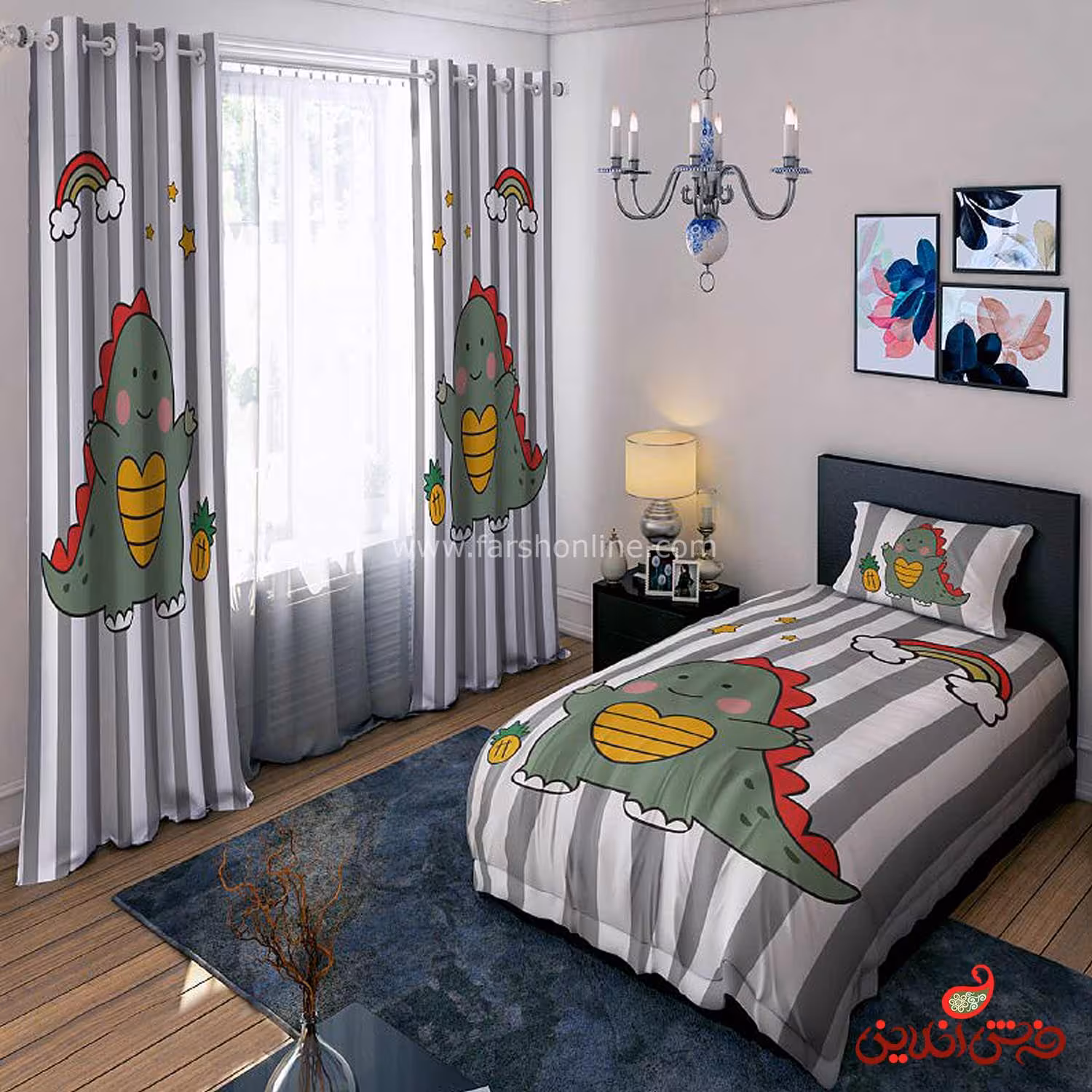 روتختی طرح دایناسور مهربان کد 15461