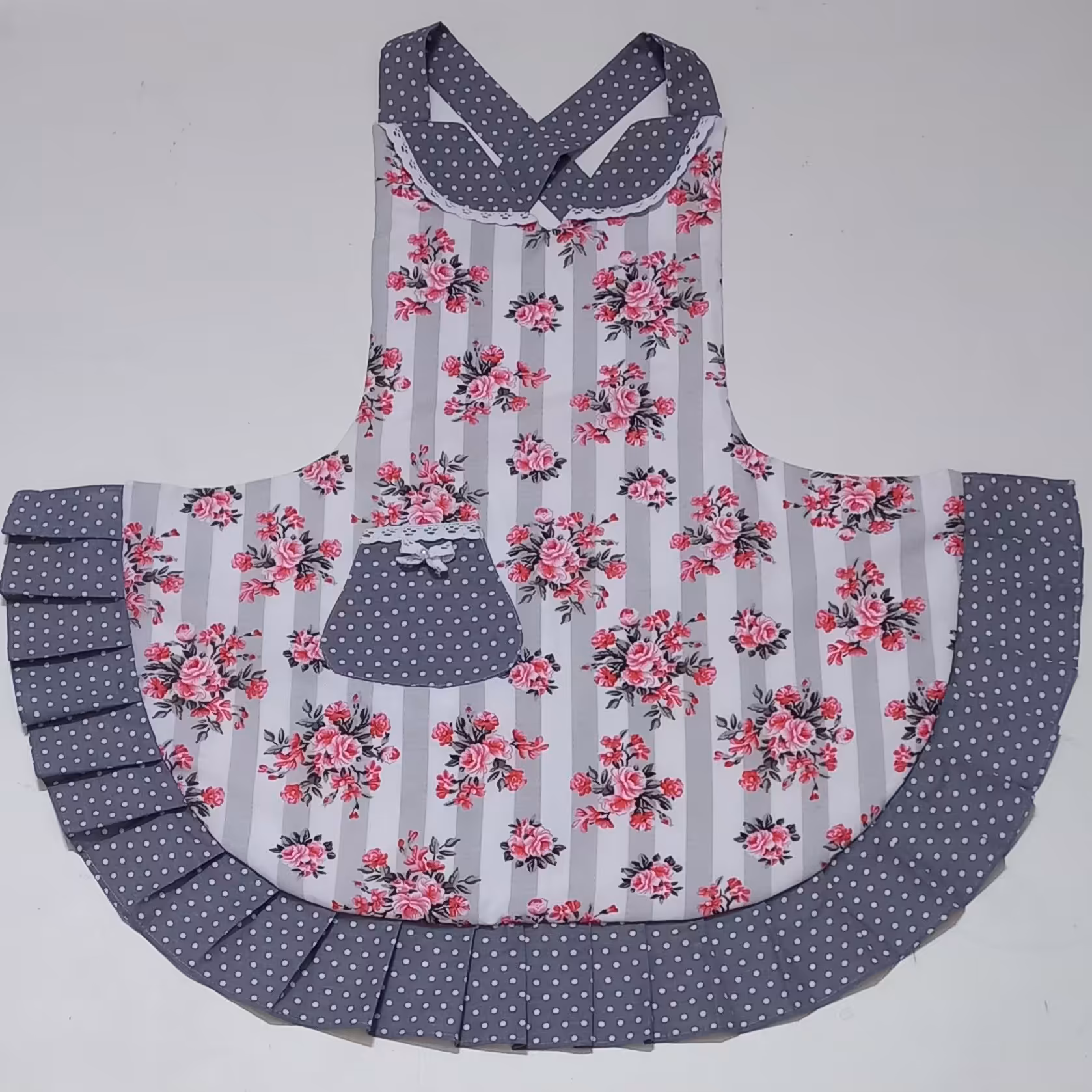 پیش بند یقه دار فانتزی