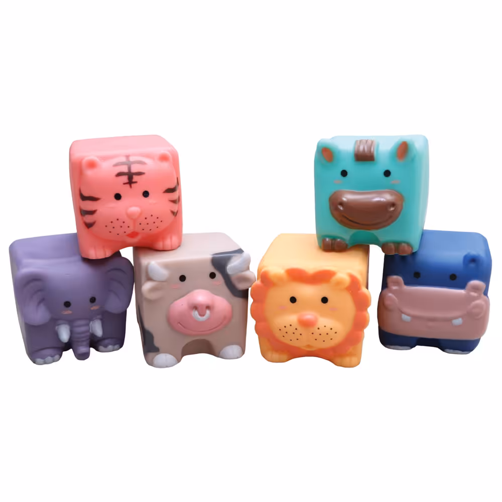 پوپت وان 6 عددی مکعبی طرح حیوانات