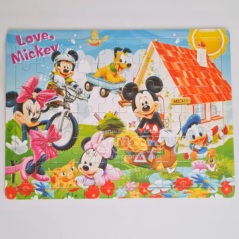 پازل چوبی کودک مدل  میکی موس و دوستان کد 4324343