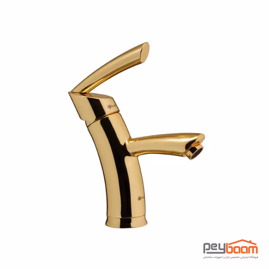 شیر روشویی درخشان مدل تاپ گلد