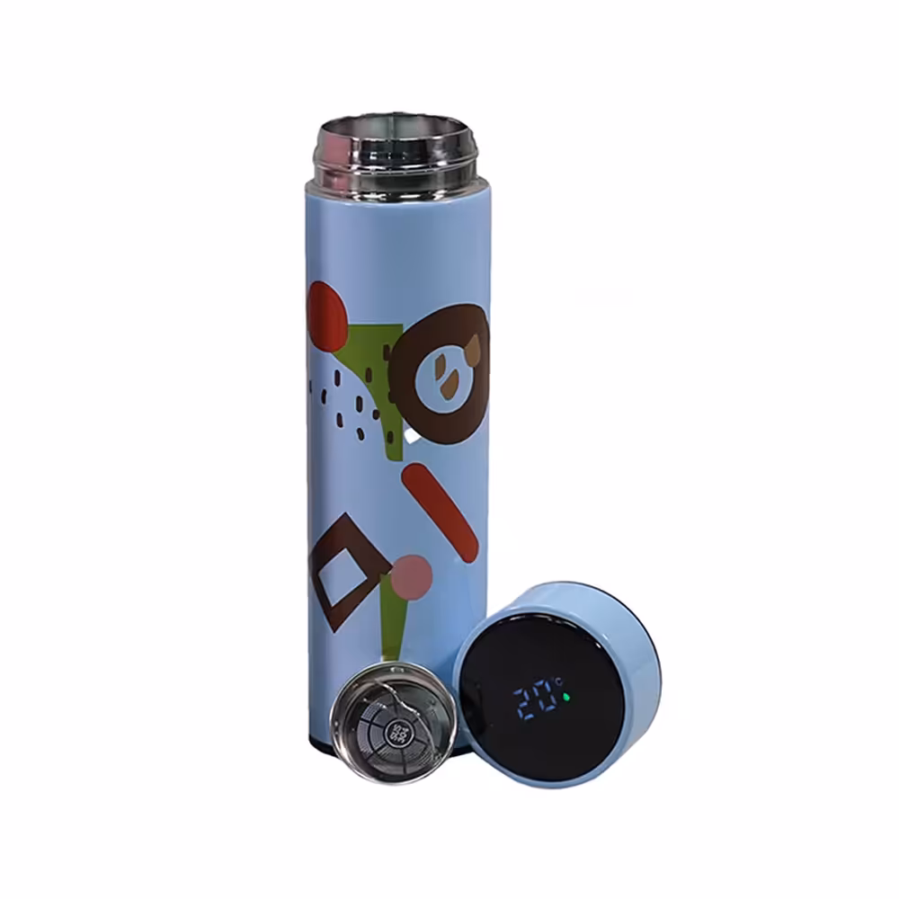 فلاسک 500 میلی لیتر با دماسنج دیجیتال