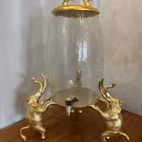 کلمن 5 لیتری مدل فیل جنس الومینیوم تلفیق فلزو شیشه  ،( با پس کرایه)