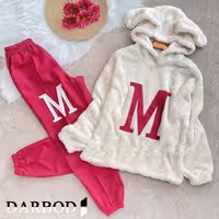 ست هودی و شلوار تدی جاکر M در رنگ بندی😍