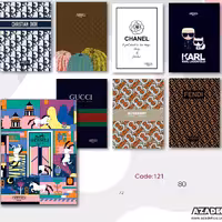 دفتر 50 برگ تک خط شومیز  آزاده کد 121