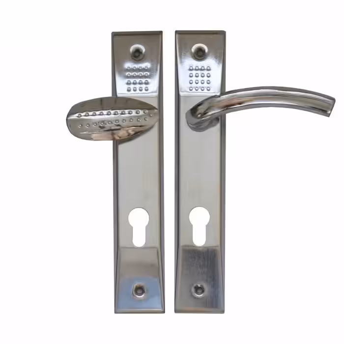 دستگیره آپارتمانی مدل خالدار برند مشکات چپ باز شو 