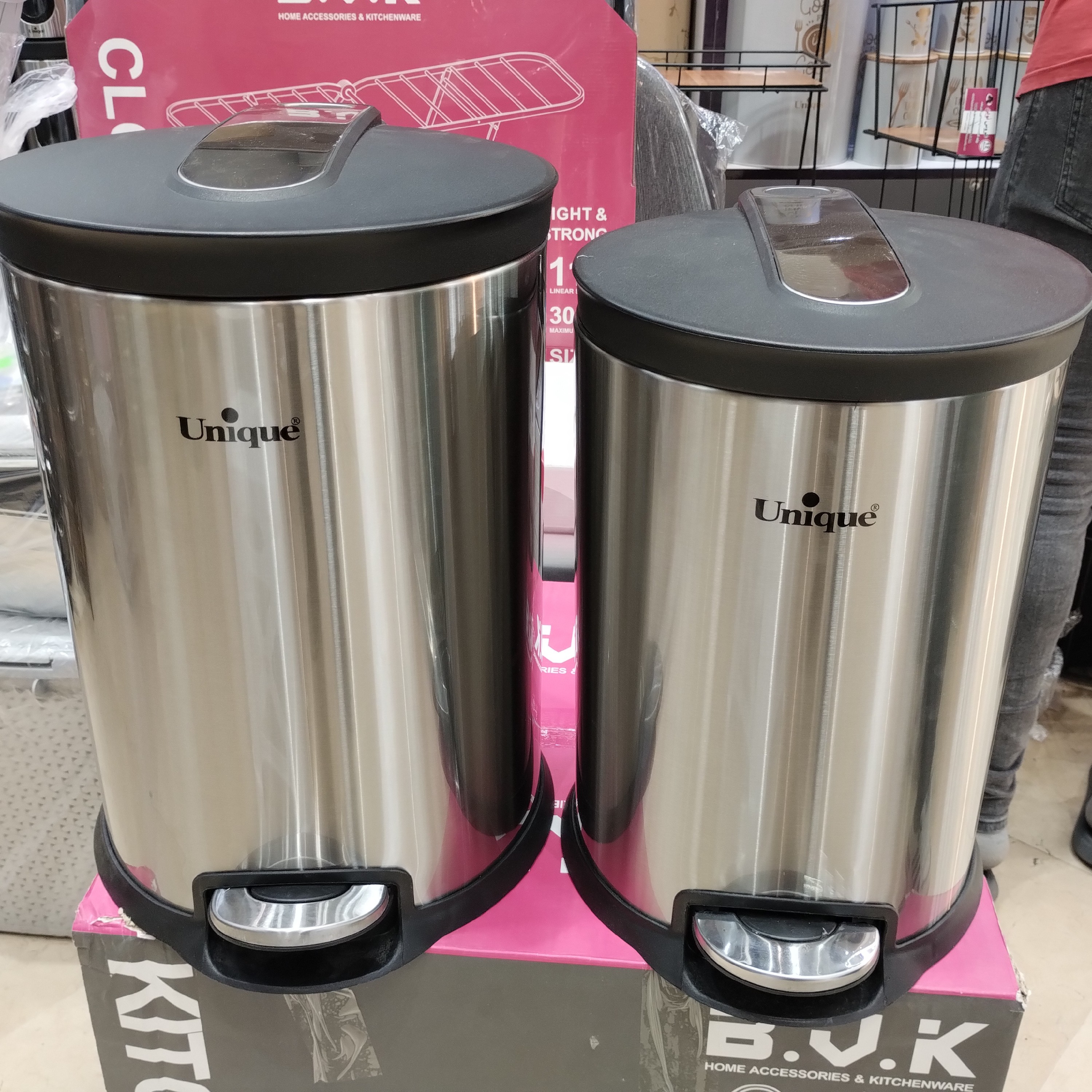 سطل زباله 12لیتری استیل درجه یک 