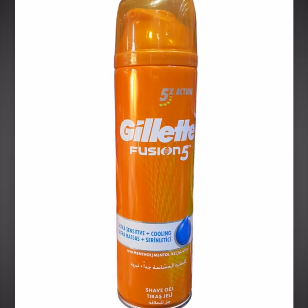 ژل و کف اصلاح ژیلت فیوژن اصل حجم 200 میلی گرم مخصوص آقایان