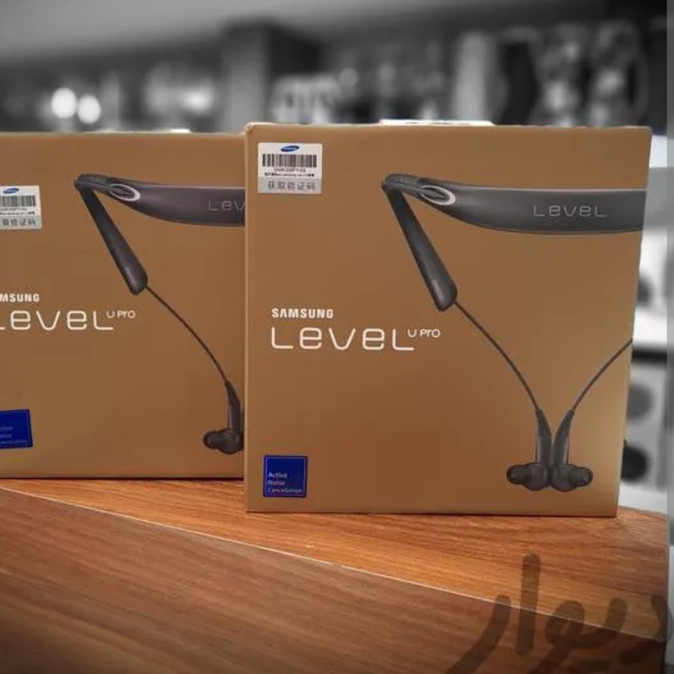 هدفون گردنی سامسونگ Level U Pro اکتیو کیفیت بالا رنگ مشکی و طلایی