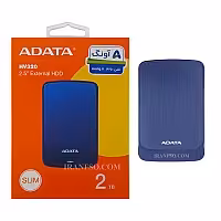 هارد HDD لپ تاپ 2 ترابایت Adata HV320 Slim External آبی-گارانتی آونگ