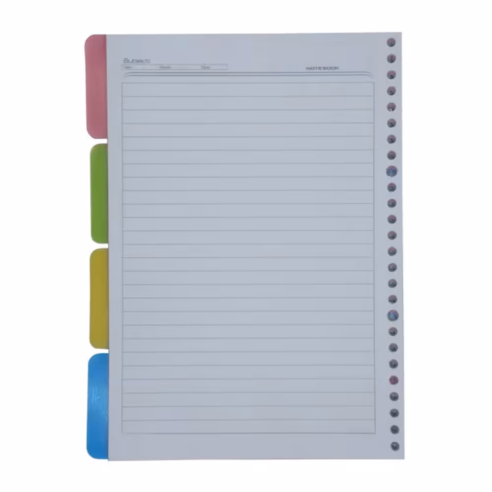 کاغذ کلاسور بسته 100 عددی