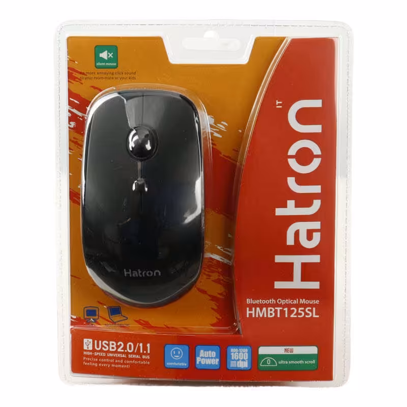 ماوس بی سیم هترون مدل HMBT125SL بلوتوثی