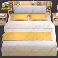 تخت خواب دونفره کد BDP26 - فروشگاه سه گامه