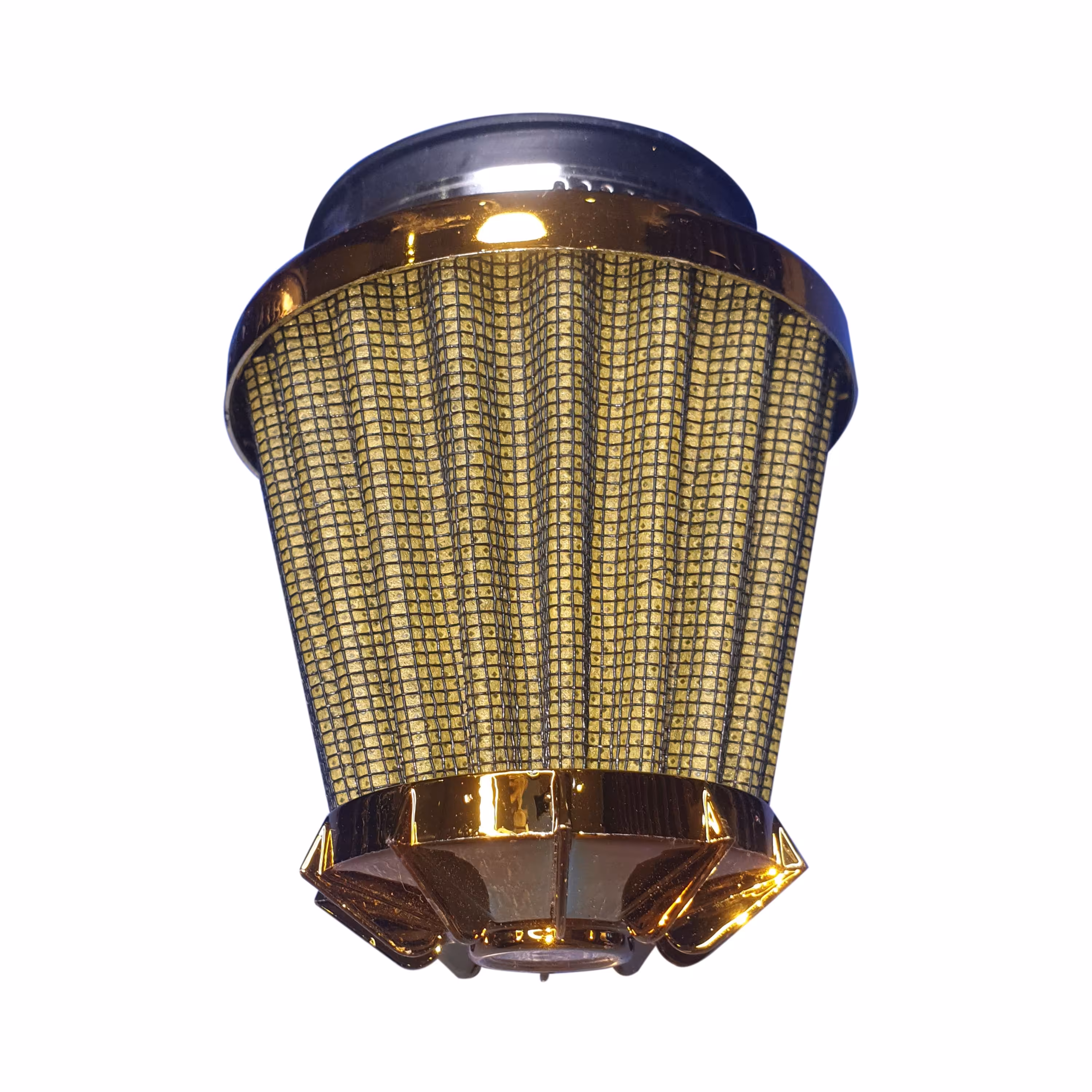 هواکش اسپرت طلایی موتور سیکلت