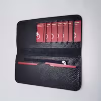 کیف پول  کتابی  چرم شریفی مشهد