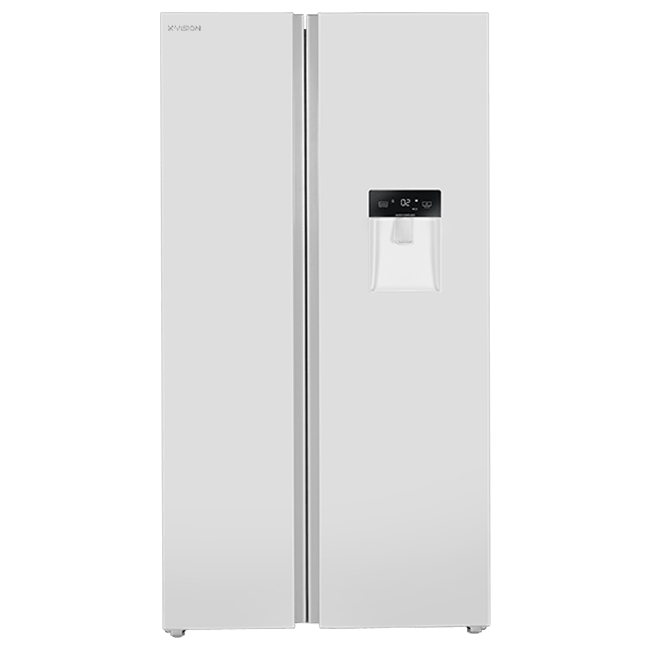 یخچال و فریزر مدل TS552 AWD ساید بای ساید ایکس ویژن رنگ سفید