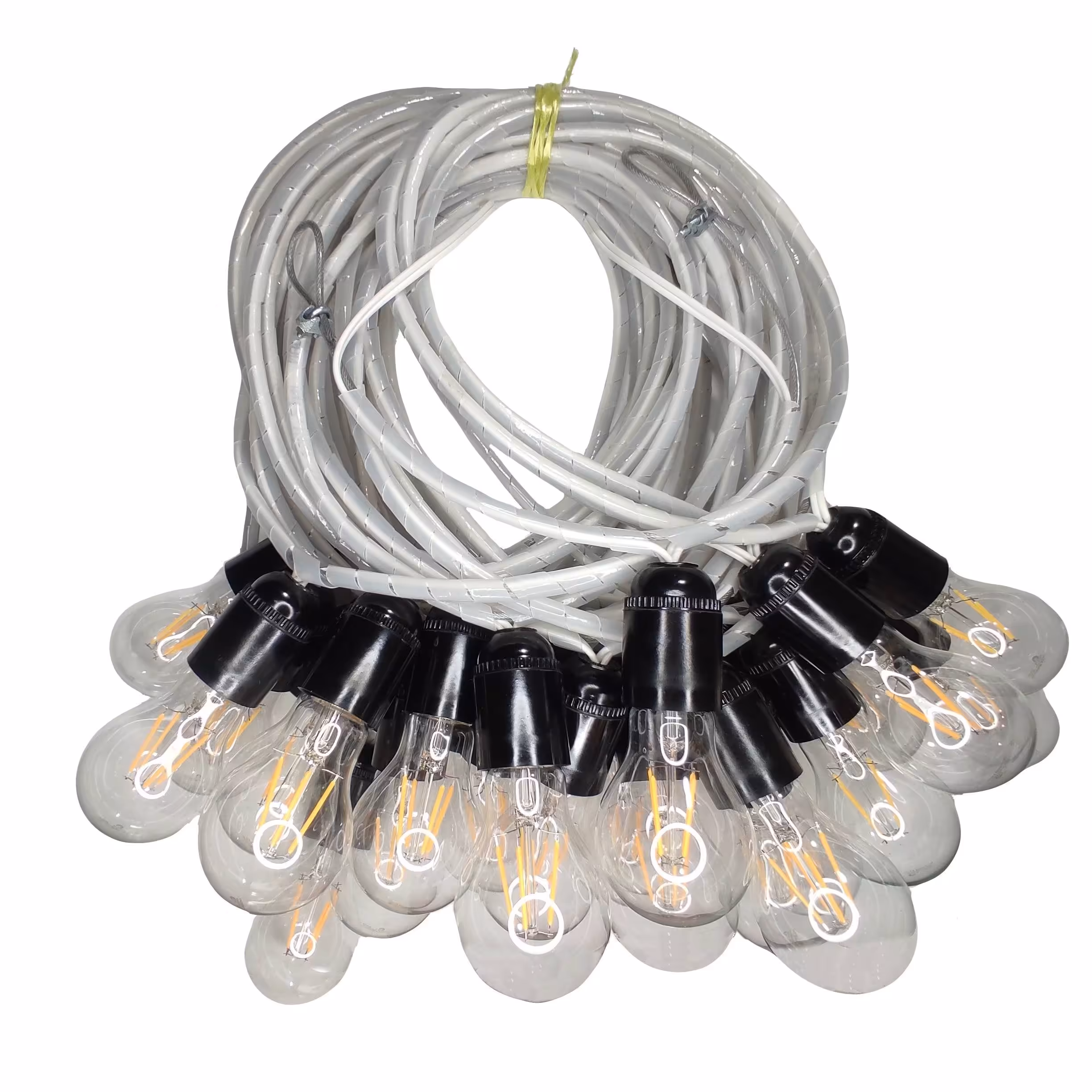 ریسه 50 متری (ادیسون حبابی) با بوکسل نگهدارنده روکشدار