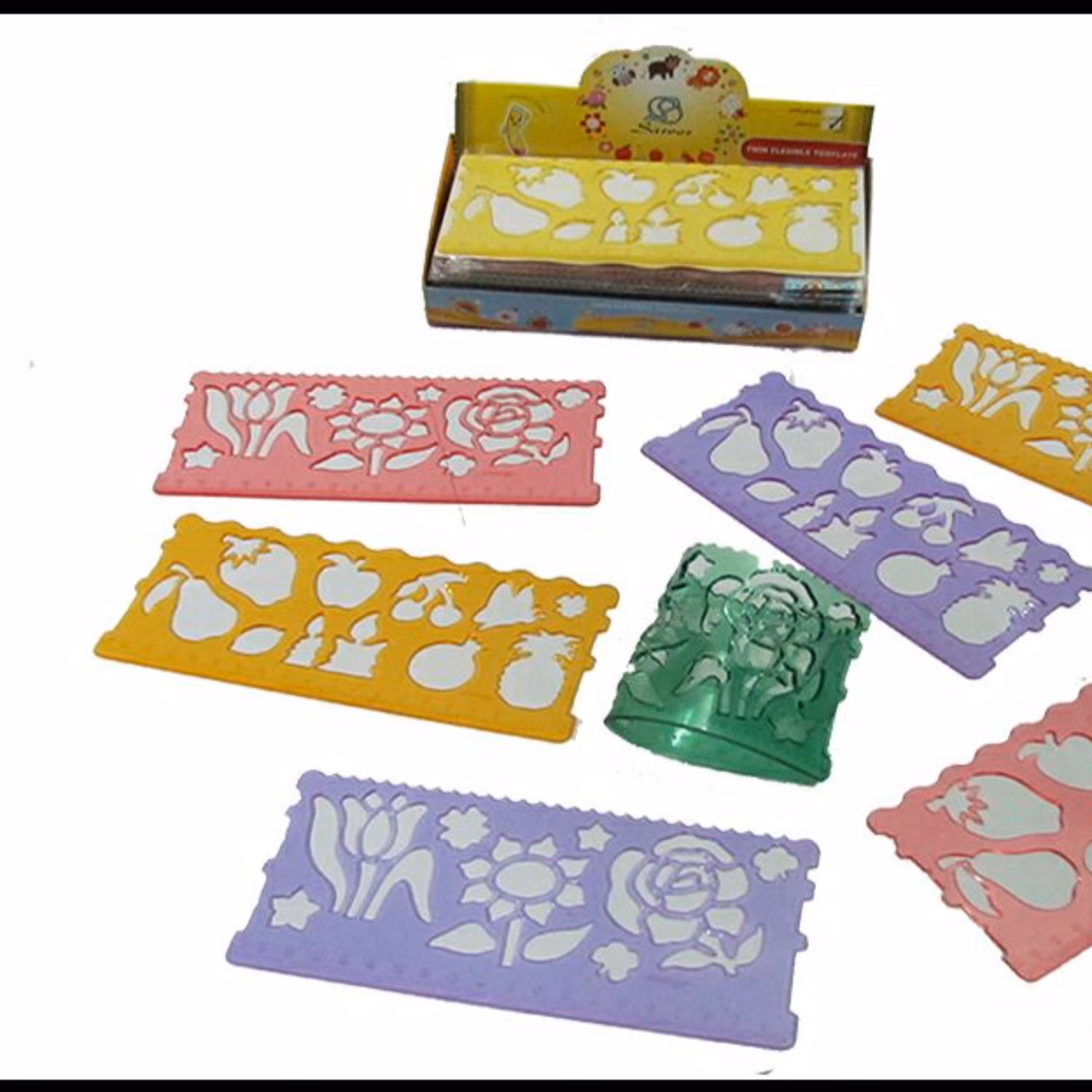 خط کش ژله ای شابلون دار دو قلو طرح مزرعه صریر