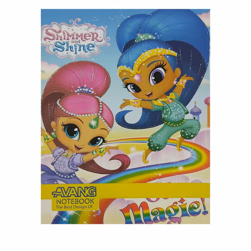 دفتر مشق 50 برگ آونگ مدل شیمر و شاین کد 007 