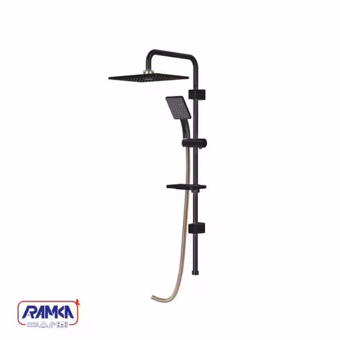 علم دوش شودر مدل آلما مشکی طلایی