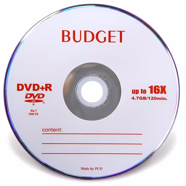DVD خام 4٫7 گیگ باجت