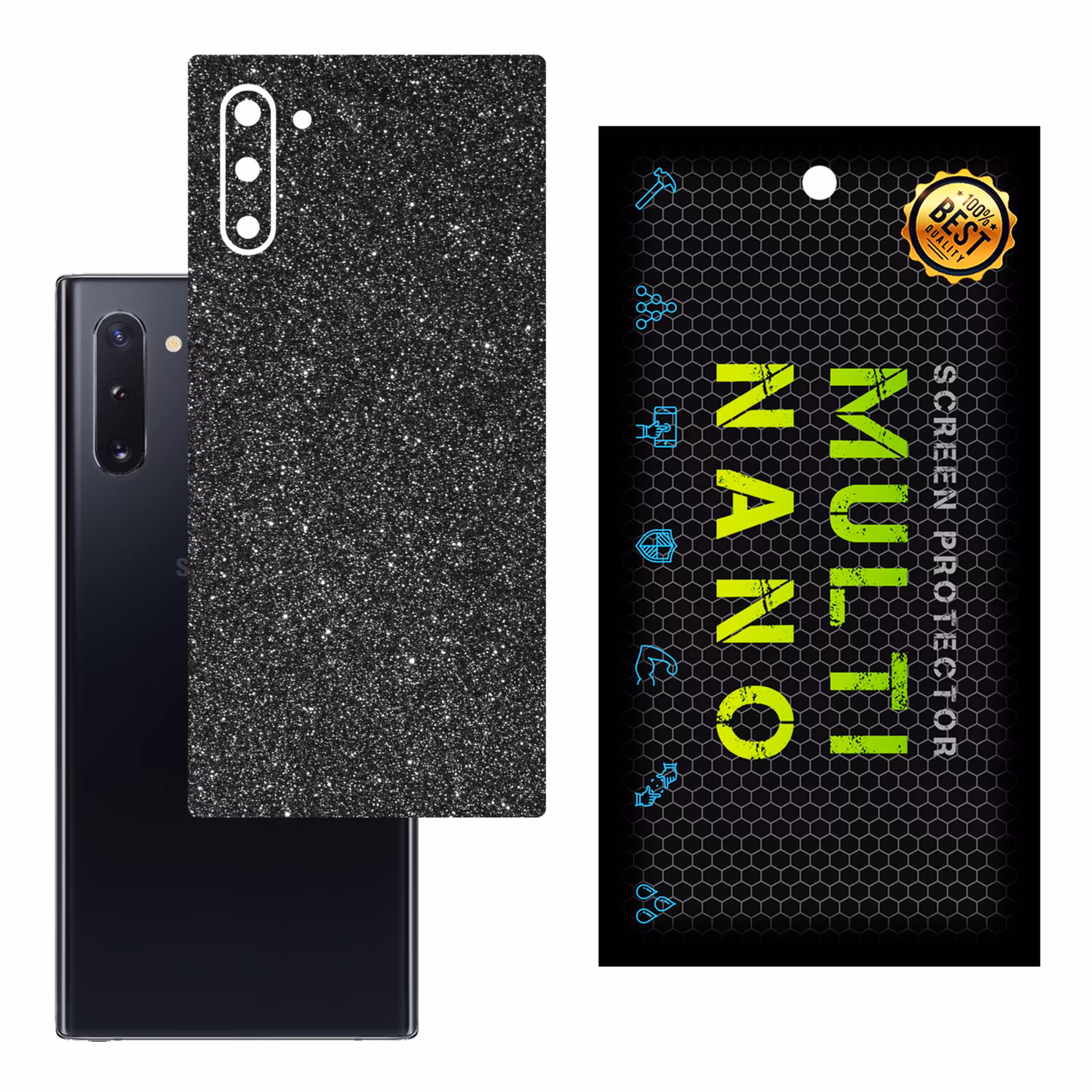 برچسب پوششی MultiNano مدل X-G1F-Gray برای پشت موبایل سامسونگ Note 10