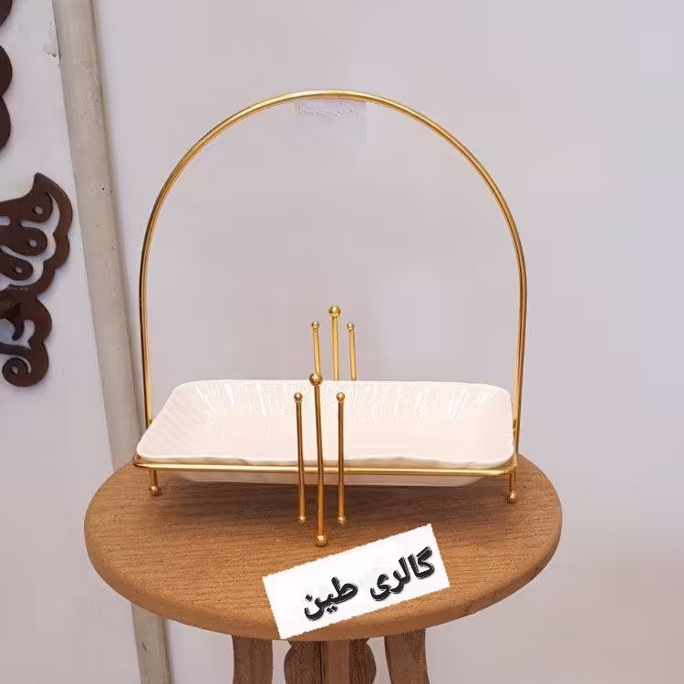 استند شیرینی دسته دار یک طبقه