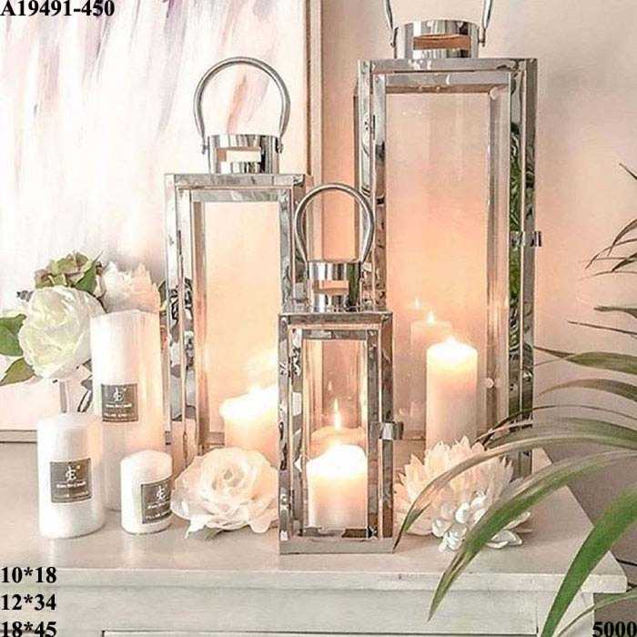 فانوس استیل کنار سالنی(لطفا به توضیحات توجه کنید)