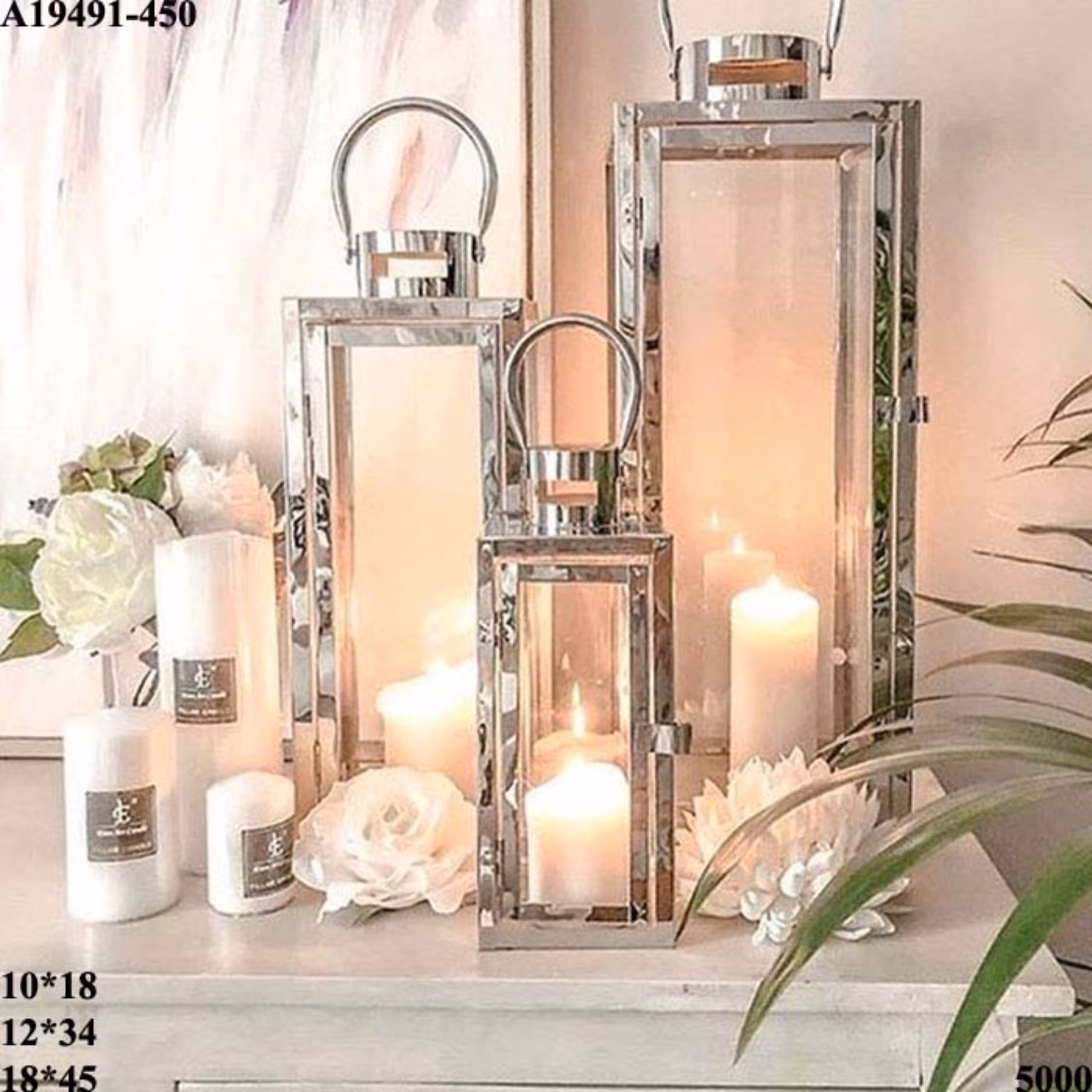 فانوس استیل کنار سالنی(لطفا به توضیحات توجه کنید)