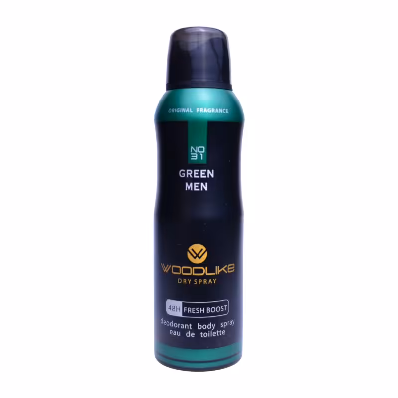 اسپری خوش بو کننده بدن وودلایک مدل Green حجم 200 میلی لیتر