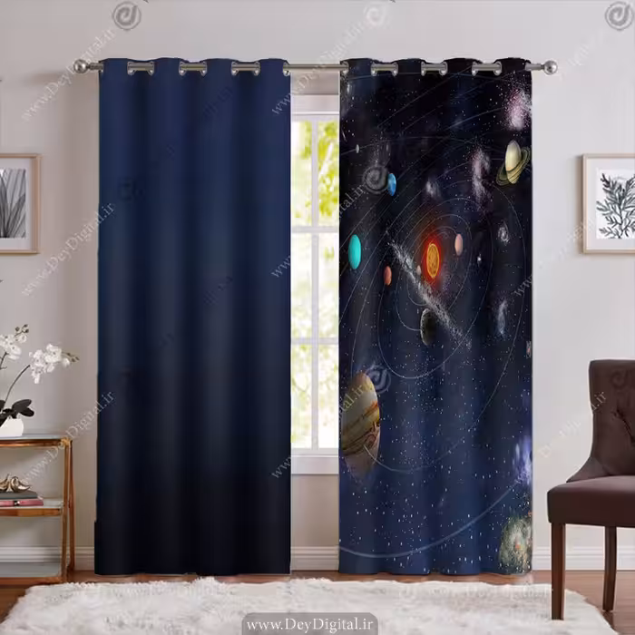 پرده پانچی منظومه شمسی و کهکشان PK-6210