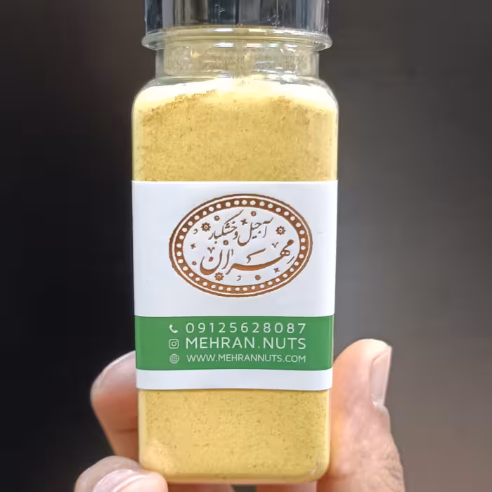 پودر انبه سس فلافل ممتاز با کیفیت بسته بندی 110 گرمی آجیل و خشکبار مهران 