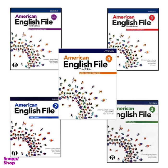 کتاب American English File Third Edition اثر جمعی از نویسندگان انتشارات آریونا 5 جلدی