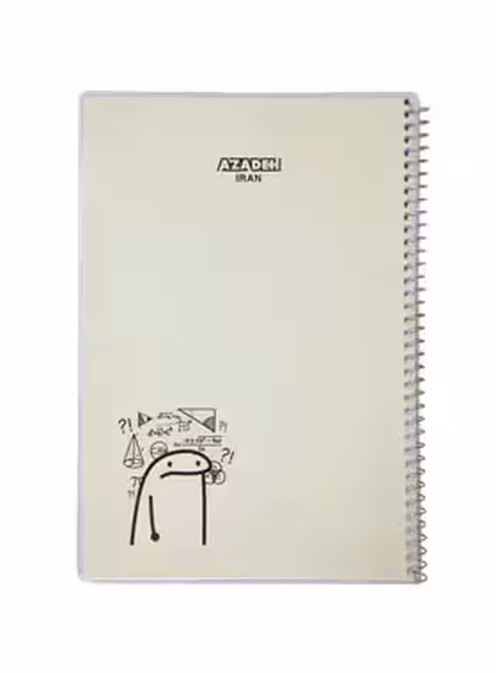دفتر 80 برگ آزاده طرح میقولی - خرید آنلاین دفتر مجلد آزاده - چی بخونم