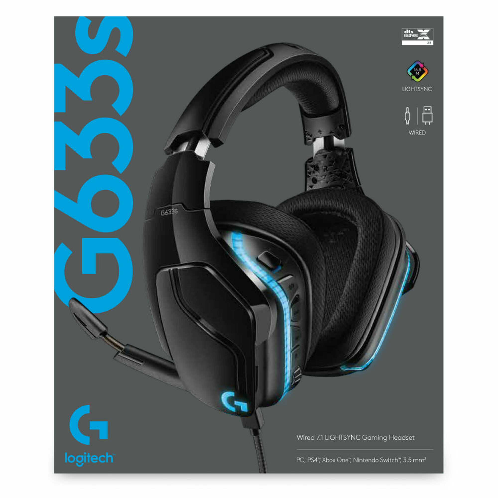 هدست لاجیتک مدل Logitech G633s 71 LIGHTSYNC Gaming Headset