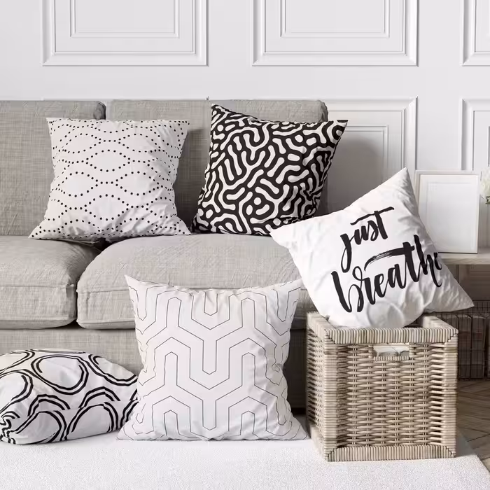 ست کوسن 5 تکه مخمل کد       32