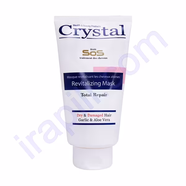 ماسک مو تیوپی با آبکشی موهای خشک و آسیب دیده کریستال 300 میلی لیتر