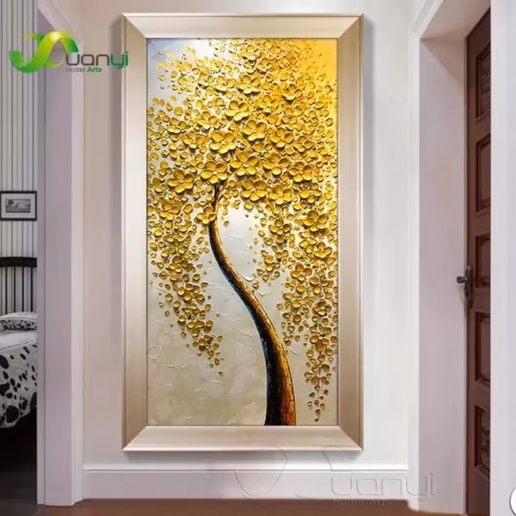 تابلو مدرن درخت شکوفه