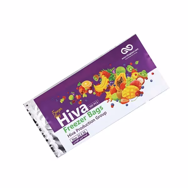 کیسه فریزر چسبی هیوا 100 برگ 