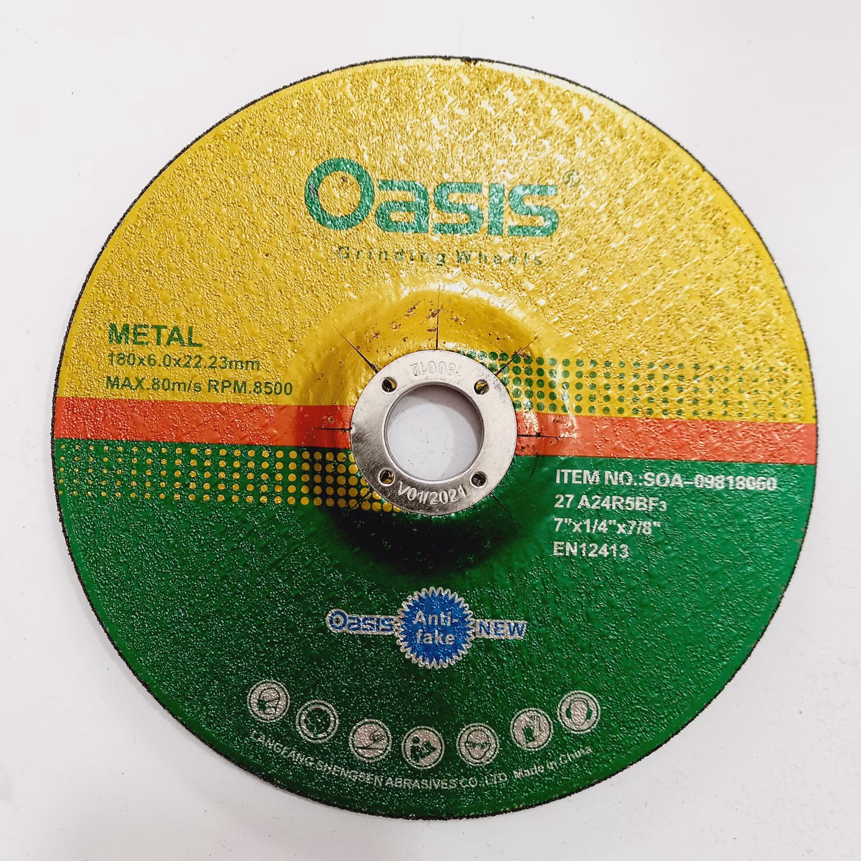 صفحه سنگ برش آهن بر اوسیس 180x3 میلی متر