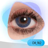 لنز رنگی و طبی رنگی آبی دور مشکی مارک کلیرویژن کره جنوبی
