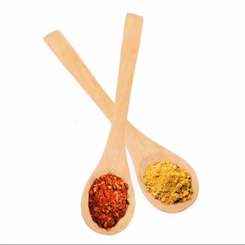 قاشق ادویه (مربا و عسل و چای ) چوبی بامبو مدل L9 بسته 6 عددی کدGw 71302001