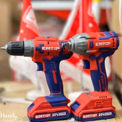 پک شارژی دو‌ قلو بکس و دریل 20 ولت ایم توپ