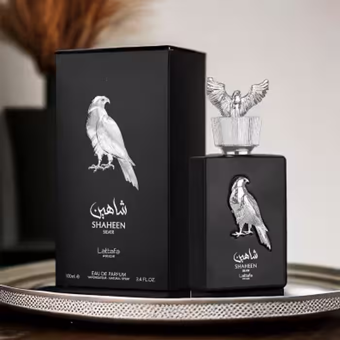 عطر ادکلن زنانه لطافه پراید شاهین سیلور (نقره ایی) - پخش بو و ماندگاری عالی - هولوگرام اورجینال