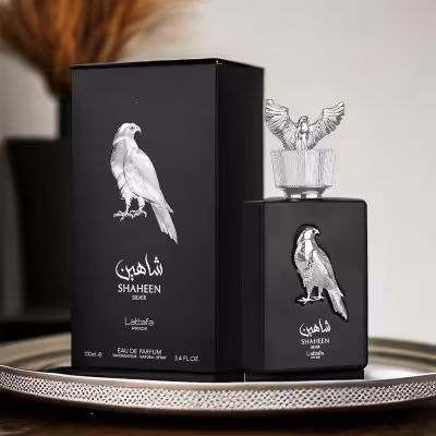 عطر ادکلن زنانه لطافه پراید شاهین سیلور (نقره ایی) - پخش بو و ماندگاری عالی - هولوگرام اورجینال