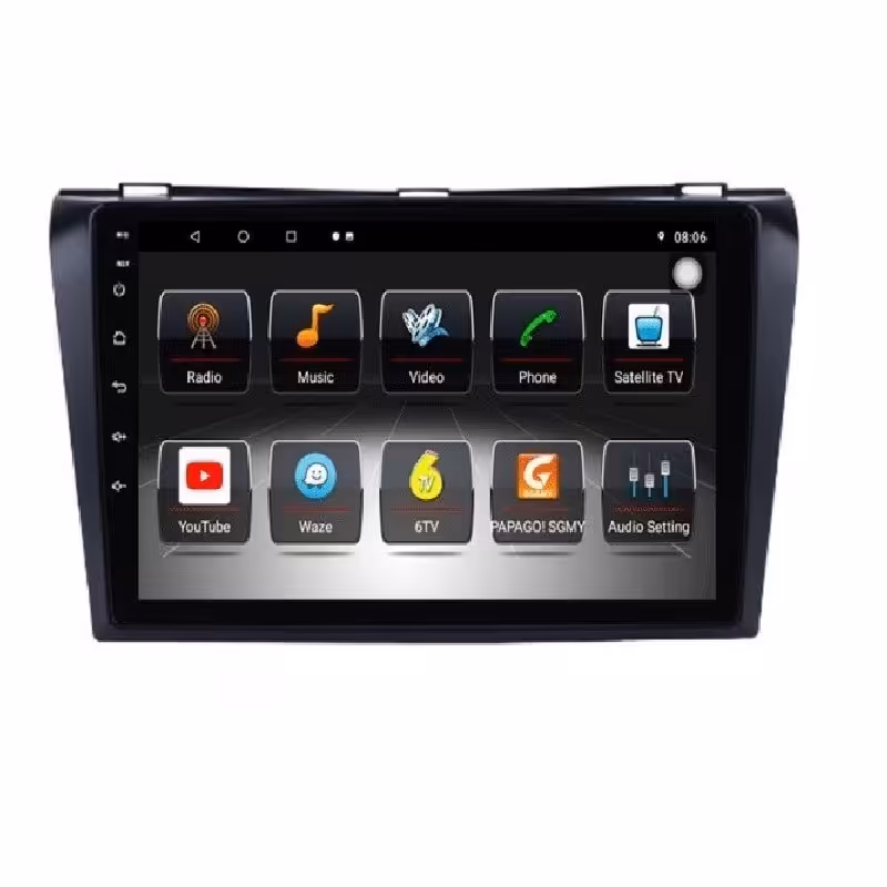 مولتی مدیا اندروید مزدا 3 قدیم برند الپاین همراه با برنامه 