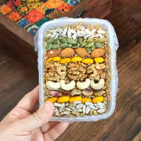 معجون سیلون کنجدی هفت مغز (350گرم) بدون شکر با شیره خرما 